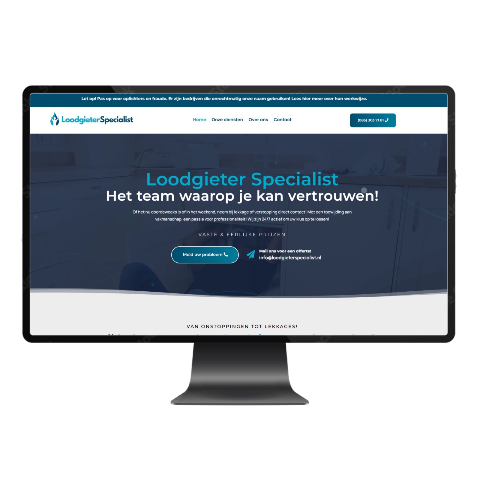Loodgieter Specialist - Home PC Scherm
